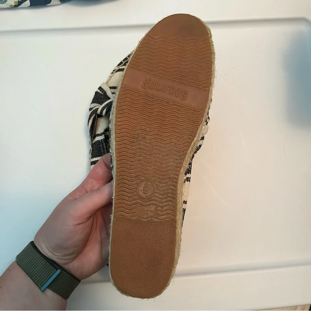 Soludos Stripe Bow Espadrilles